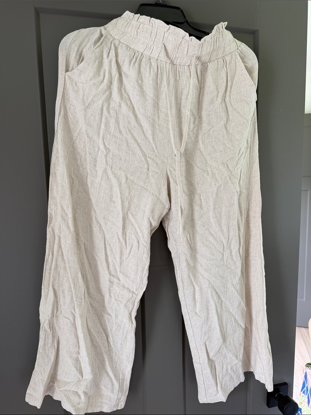 Women’s Cream Linen Pamt